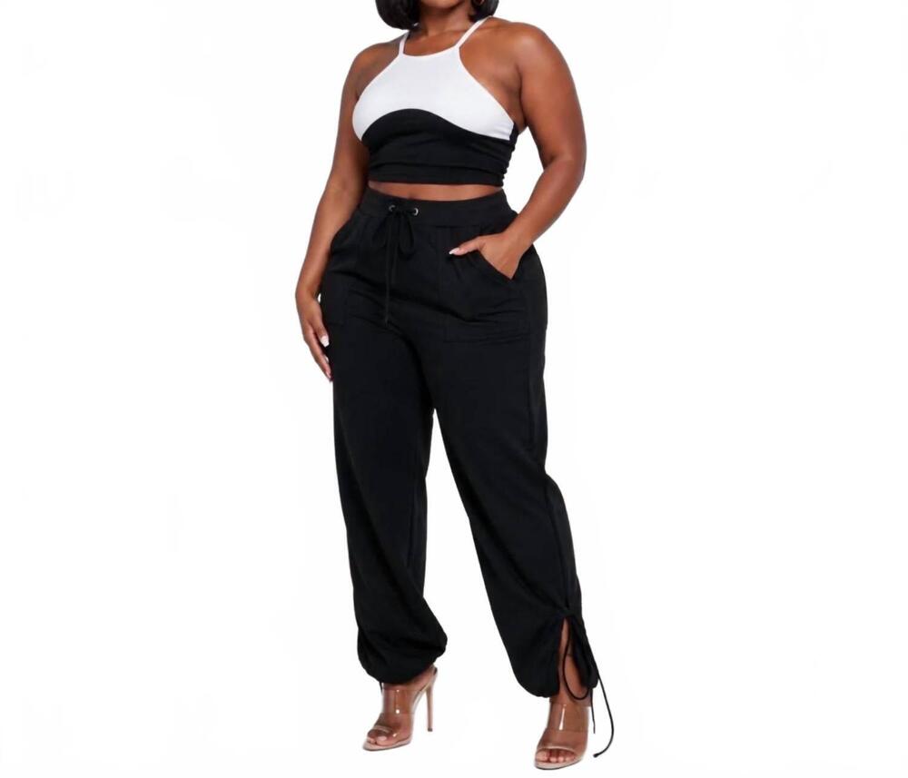 NEW LABIJOU jogger pant set in black
